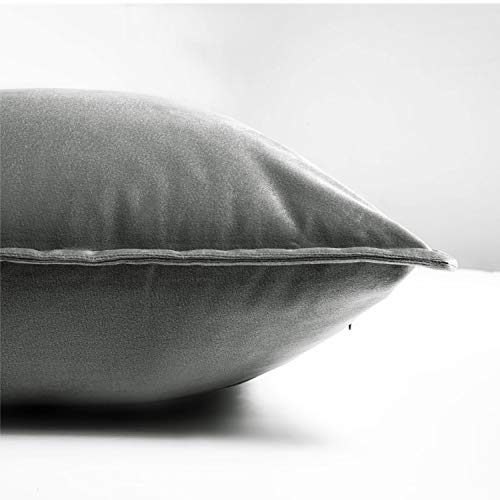 Bedsure Funda Cojin 45 x 45 Gris - Juego de 2 Fundas Cojines Decorativas de Terciopelo, Muy Suave, Funda de Almohada Cuadrada para Sofá, Dormitorio y Sala de Estar, con Cremallera Bedsure Funda Cojin 45 x 45 Gris - Juego de 2 Fundas Cojines Decorativas de Terciopelo, Muy Suave, Funda de Almohada Cuadrada para Sofá, Dormitorio y Sala de Estar, con Cremallera
