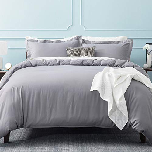 Bedsure Funda Nordica Cama 90 Gris - Juegos de Fundas Edredónes Baratas con 1 Fundas de Almohada 40x75cm de Microfibra Reversible y Suave, 150x220 cm Bedsure Funda Nordica Cama 90 Gris - Juegos de Fundas Edredónes Baratas con 1 Fundas de Almohada 40x75cm de Microfibra Reversible y Suave, 150x220 cm