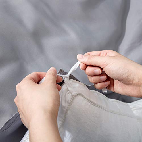 Bedsure Funda Nordica Cama 90 Gris - Juegos de Fundas Edredónes Baratas con 1 Fundas de Almohada 40x75cm de Microfibra Reversible y Suave, 150x220 cm Bedsure Funda Nordica Cama 90 Gris - Juegos de Fundas Edredónes Baratas con 1 Fundas de Almohada 40x75cm de Microfibra Reversible y Suave, 150x220 cm