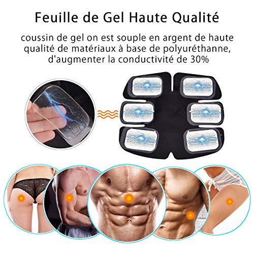 Beetest ES 30 UNIDS Reutilizable Reemplazable Hidrogel Gel Pad para ABS Máquina de Entrenamiento EMS Estimulador Abdominal Muscular