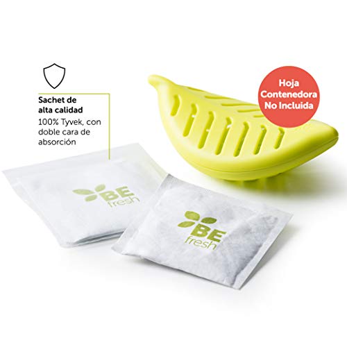 BEfresh Home - Frutas y Verduras Frescas Durante un 40% más de Tiempo | para Uso Dentro y Fuera de la Nevera | Recambio de 1 año | 4 Sachets | No Incluye Hoja Recipiente | Made in Spain BEfresh Home - Frutas y Verduras Frescas Durante un 40% más de Tiempo | para Uso Dentro y Fuera de la Nevera | Recambio de 1 año | 4 Sachets | No Incluye Hoja Recipiente | Made in Spain