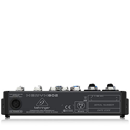 Behringer XENYX 802 color negro - Mezclador para DJ Behringer XENYX 802 color negro - Mezclador para DJ