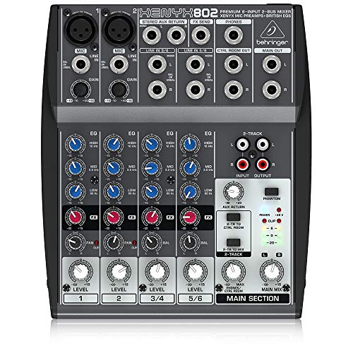 Behringer XENYX 802 color negro - Mezclador para DJ Behringer XENYX 802 color negro - Mezclador para DJ