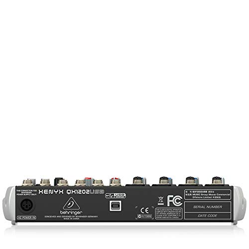 Behringer XENYX QX1202USB mezclador para directo