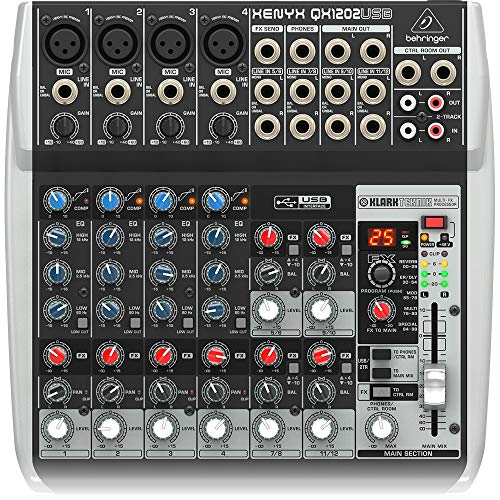 Behringer XENYX QX1202USB mezclador para directo