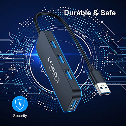 Beikell Hub USB 3.0 con 4 Puertos, Concentrador Adaptador USB Data Hub Ultrafino de Alta Velocidad-5Gbps con Indicador LED para PC, Portátil, MacBook, PS4, Xbox, USB Flash Drives y más Beikell Hub USB 3.0 con 4 Puertos, Concentrador Adaptador USB Data Hub Ultrafino de Alta Velocidad-5Gbps con Indicador LED para PC, Portátil, MacBook, PS4, Xbox, USB Flash Drives y más