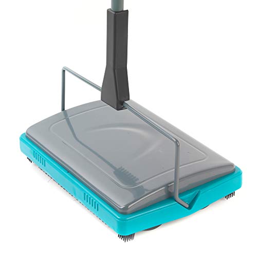 Beldray® LA024855TQ Sweeper de alfombra manual con peine de cepillo | perfecto Para recoger el pelo y la suciedad de mascotas | Easy Glide Ruedas | Turquesa Beldray® LA024855TQ Sweeper de alfombra manual con peine de cepillo | perfecto Para recoger el pelo y la suciedad de mascotas | Easy Glide Ruedas | Turquesa