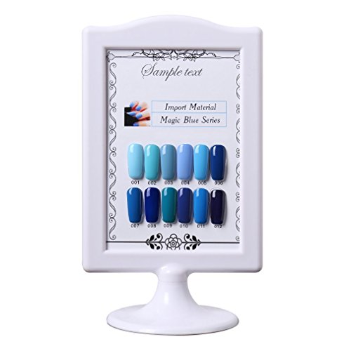 Belen Esmaltes de Uñas Gel UV LED Semipermanente Serie de Color Azul Top Coat Base Coat Manicura y Pedicura 10ml-01