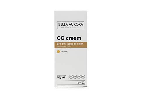 Bella Aurora Crema Facial con Color y Protección Solar 50+ Anti-Manchas para Piel Normal o Seca, Tono Claro 30 ml (4096200) Bella Aurora Crema Facial con Color y Protección Solar 50+ Anti-Manchas para Piel Normal o Seca, Tono Claro 30 ml (4096200)