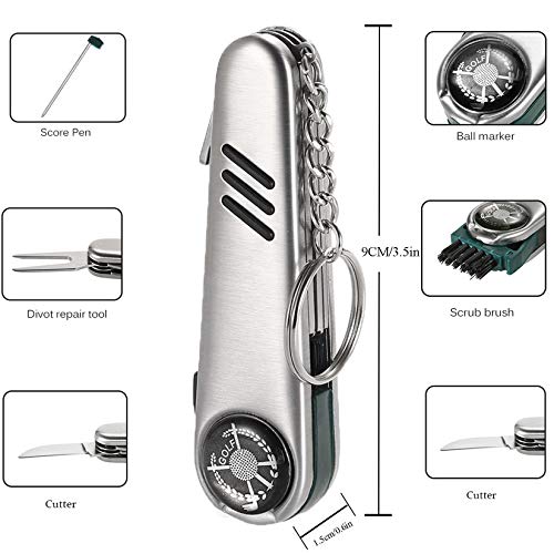 Bellatoi Kit de Limpieza para Palos de Golf,Cepillo para Palos de Golf y Kit de Toalla de Golf,Herramienta de reparación de Divot de Golf con Marcador, Juego de Regalos de Golf de 3 Piezas Bellatoi Kit de Limpieza para Palos de Golf,Cepillo para Palos de Golf y Kit de Toalla de Golf,Herramienta de reparación de Divot de Golf con Marcador, Juego de Regalos de Golf de 3 Piezas