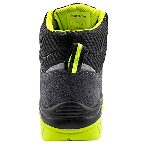 Bellota 7230945S1P Bota de Seguridad, Negro, Verde, 45 EU Bellota 7230945S1P Bota de Seguridad, Negro, Verde, 45 EU