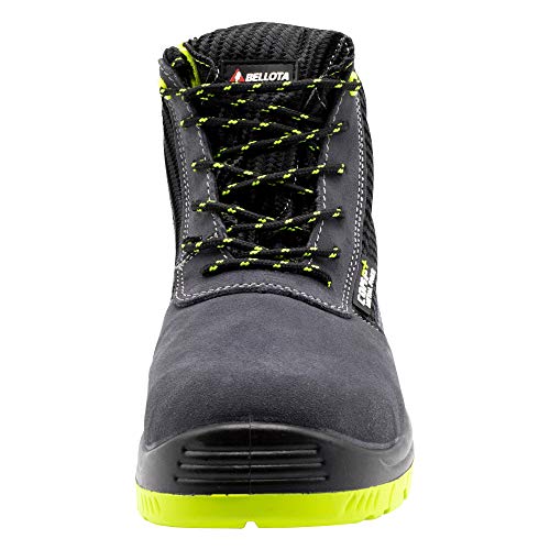 Bellota 7230945S1P Bota de Seguridad, Negro, Verde, 45 EU