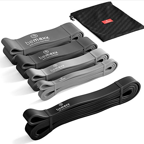 BeMaxx Banda Elástica de Resistencia Guía de Entrenamiento | para Pull–Ups, Crossfit, Yoga, Pilates | Banda de Tracción para Fitness y Estiramientos | Duradera, Resistente, Versátil BeMaxx Banda Elástica de Resistencia Guía de Entrenamiento | para Pull–Ups, Crossfit, Yoga, Pilates | Banda de Tracción para Fitness y Estiramientos | Duradera, Resistente, Versátil