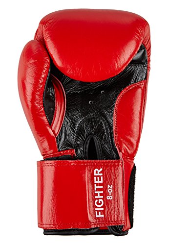 Ben Lee Fighter Guantes de Boxeo, Unisex Adulto, Rojo, 10 oz