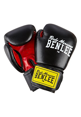 Ben Lee Rocky Marciano Fighter - Guante de Boxeo (Cuero) Negro Negro Talla:12 oz
