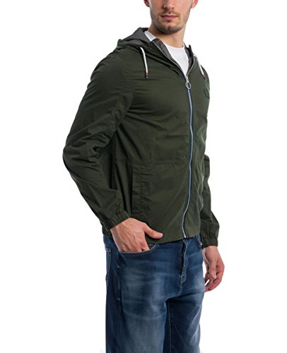 Bench Easy Washed Cotton Chaqueta, Verde (Kombu Green Kh11469), Medium para Hombre