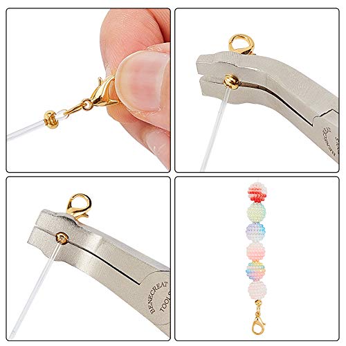 BENECREAT Alicate para Engarzar Joyas Alicates para Joyería de Crimpado de Cuentas para Cerrar los Tubos de Microperlas BENECREAT Alicate para Engarzar Joyas Alicates para Joyería de Crimpado de Cuentas para Cerrar los Tubos de Microperlas