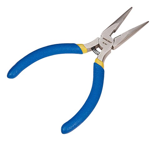 BENECREAT BC-801 125mm Alicate de Joyeria Artesanal de Acero Inoxidable Cadena Corta Pinza de Punta Plana Azul con Corte Lateral BENECREAT BC-801 125mm Alicate de Joyeria Artesanal de Acero Inoxidable Cadena Corta Pinza de Punta Plana Azul con Corte Lateral