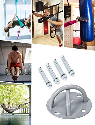 Benkeg Anclaje de Techo Soporte de Montaje en Pared X Soportes de Anclaje para Correas de suspensión Anillos olímpicos Crossfit, Sistemas de Entrenamiento de la Fuerza del Peso Corporal, Columpios