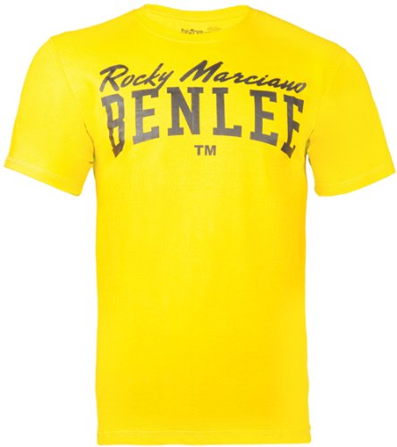 BenLee Rocky Marciano Promo Shortsleeve Logo Camisa, Hombre, Amarillo, L