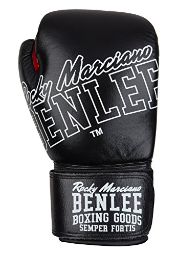 Benlee Rocky Marciano Rockland, Guantes de boxeo, Multicolor (blanco/negro), 14 oz