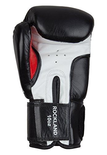 Benlee Rocky Marciano Rockland, Guantes de boxeo, Multicolor (blanco/negro), 14 oz