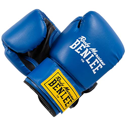 Benlee Rocky Marciano Rodney - Guante de boxeo (PVC), color azul/negro, talla 16