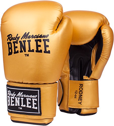 Benlee Rocky Marciano Rodney - Guante de boxeo (PVC), color dorado, talla 14