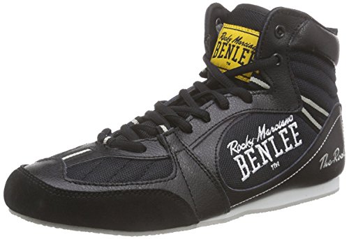 BenLee Rocky Marciano The Rock - Botas de boxeo para hombre, black/concrete grey, EU 45 BenLee Rocky Marciano The Rock - Botas de boxeo para hombre, black/concrete grey, EU 45