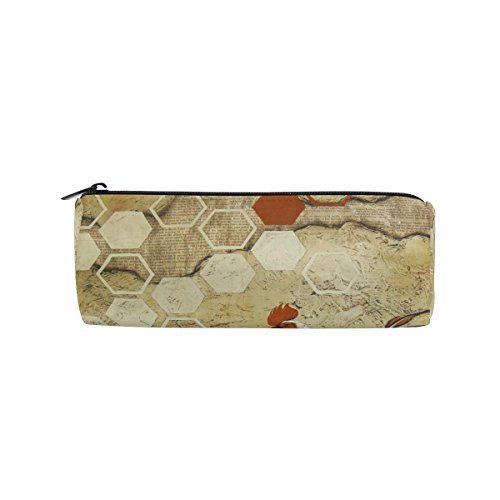 BENNIGIRY Retro Rooster - Estuche para lápices de sirena, multifuncional, bolsa de papelería, bolsa con cremallera, soporte para lápices de estudiantes, bolsa de maquillaje de viaje, bolsa de regalo BENNIGIRY Retro Rooster - Estuche para lápices de sirena, multifuncional, bolsa de papelería, bolsa con cremallera, soporte para lápices de estudiantes, bolsa de maquillaje de viaje, bolsa de regalo