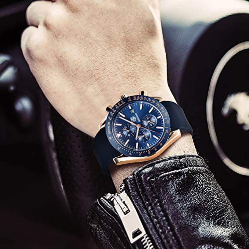 BENYAR Cuarzo cronógrafo Impermeable Relojes Business Casual Deporte Reloj de Pulsera BENYAR Cuarzo cronógrafo Impermeable Relojes Business Casual Deporte Reloj de Pulsera