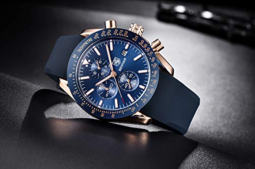 BENYAR Cuarzo cronógrafo Impermeable Relojes Business Casual Deporte Reloj de Pulsera BENYAR Cuarzo cronógrafo Impermeable Relojes Business Casual Deporte Reloj de Pulsera
