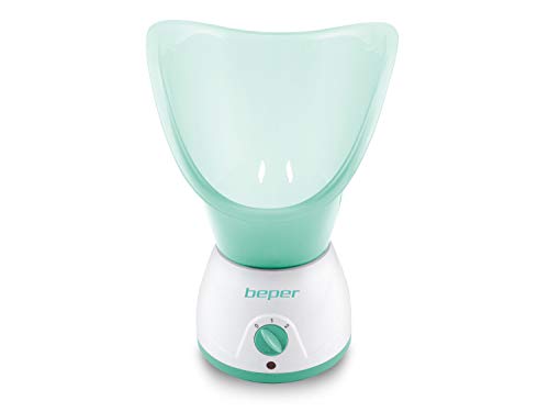 BEPER 40.967N - Sauna Facial y Aromaterapia 2 Potencias, Tratamientos de Cuidado y Relajantes, Hidratación y Limpieza de la Cara, Tanque para Esencias Perfumadas, Blanco y Verde/ Turquesa BEPER 40.967N - Sauna Facial y Aromaterapia 2 Potencias, Tratamientos de Cuidado y Relajantes, Hidratación y Limpieza de la Cara, Tanque para Esencias Perfumadas, Blanco y Verde/ Turquesa