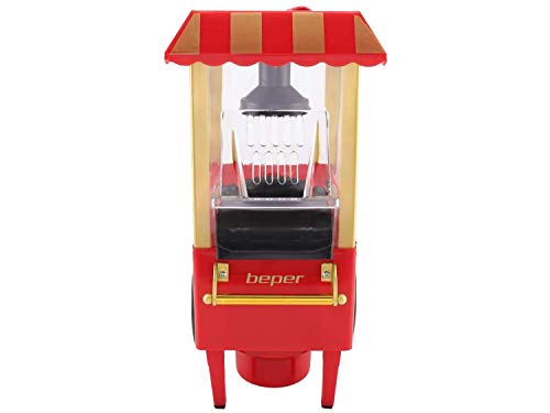 Beper srl BT.651Y Maquina para Palomitas, ABS, Rosso/Oro