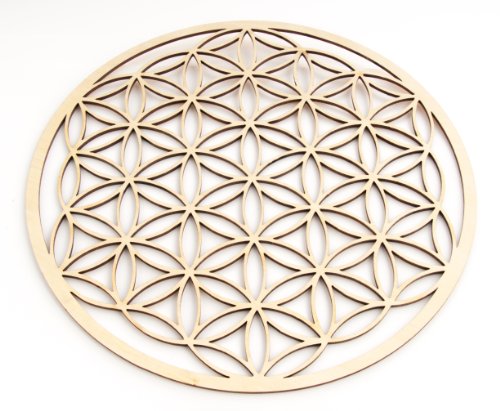 Berk EN-074 - Accesorios para la meditación, flor de la vida, madera, 28 cm Berk EN-074 - Accesorios para la meditación, flor de la vida, madera, 28 cm