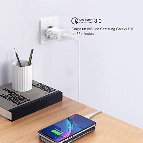 BERLS Cargador de Carga rápida Tipo C para Xiaomi Pocophone F1, Mi A2, Mi 5/8/9 Pro Mix 3 A1 Note 2 Note 3, Samsung S10 S9 S8 Plus Note 8 9 A8 A9 A3 A5 A7(2017), Huawei P20, Moto G6…… BERLS Cargador de Carga rápida Tipo C para Xiaomi Pocophone F1, Mi A2, Mi 5/8/9 Pro Mix 3 A1 Note 2 Note 3, Samsung S10 S9 S8 Plus Note 8 9 A8 A9 A3 A5 A7(2017), Huawei P20, Moto G6……