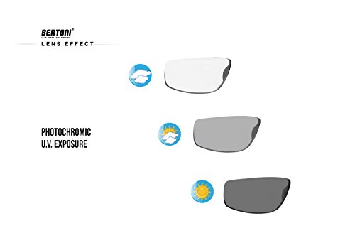 Bertoni F180C - Gafas Deportivas Fotocromáticas Envolventes a Prueba de Viento, para Ciclismo, Golf, Carreras, Esqui Bertoni F180C - Gafas Deportivas Fotocromáticas Envolventes a Prueba de Viento, para Ciclismo, Golf, Carreras, Esqui