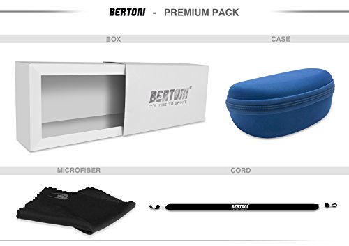 Bertoni F180C - Gafas Deportivas Fotocromáticas Envolventes a Prueba de Viento, para Ciclismo, Golf, Carreras, Esqui