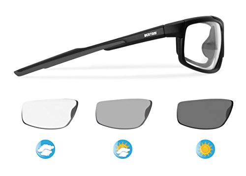 BERTONI Gafas Fotocromatìcas para Deporte Motociclismo Bicicleta Golf Carrera Running Esqui Lentes Antivaho - Mod. 180 (Negro Mate - Lentes Fotocromáticas) BERTONI Gafas Fotocromatìcas para Deporte Motociclismo Bicicleta Golf Carrera Running Esqui Lentes Antivaho - Mod. 180 (Negro Mate - Lentes Fotocromáticas)