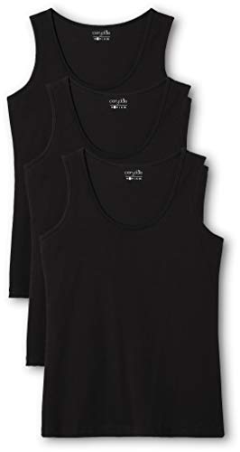 Berydale Camiseta sin mangas de mujer, pack de 3, Negro (Schwarz), Small Berydale Camiseta sin mangas de mujer, pack de 3, Negro (Schwarz), Small