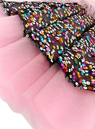 Berylove Mini Falda Mujer de Tul Tutú Ballet Lentejuelas para Fiestas Disfraces Halloween BLP9001Pink M Berylove Mini Falda Mujer de Tul Tutú Ballet Lentejuelas para Fiestas Disfraces Halloween BLP9001Pink M