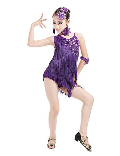 besbomig Niños Vestido de Baile Latino Salsa Tango Fiesta De Concurso Dancewear Chicas Lentejuelas Borla Ballroom Danza Vestido besbomig Niños Vestido de Baile Latino Salsa Tango Fiesta De Concurso Dancewear Chicas Lentejuelas Borla Ballroom Danza Vestido