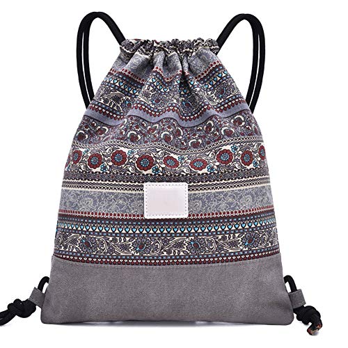 BESLIME Mochila con Cordón Mochila de Cuerda de Lona,Lona con Cordón Bolso Viajar, Mochilas Casual Unisex, para Gimnasio Deporte Yoga BESLIME Mochila con Cordón Mochila de Cuerda de Lona,Lona con Cordón Bolso Viajar, Mochilas Casual Unisex, para Gimnasio Deporte Yoga