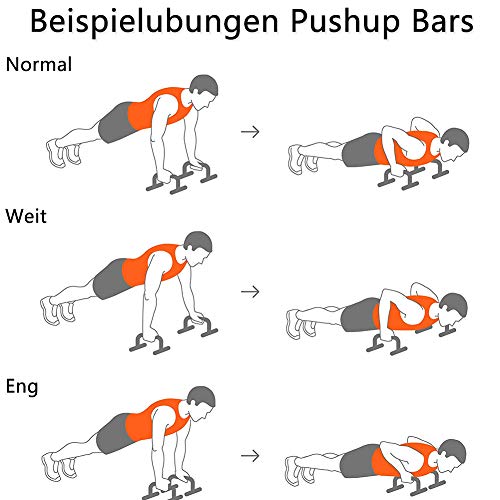 BESLIME Push Up Bars Soporte Empuje hacia Arriba Barra con Manija de Espuma para, Gimnasio en casa Empuje hacia Arriba Barras de Soporte Ejercicio de Entrenamiento de Brazos