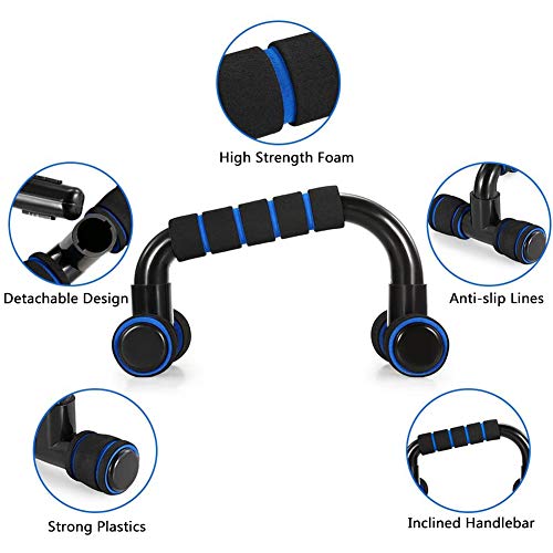 BESLIME Push Up Bars Soporte Empuje hacia Arriba Barra con Manija de Espuma para, Gimnasio en casa Empuje hacia Arriba Barras de Soporte Ejercicio de Entrenamiento de Brazos