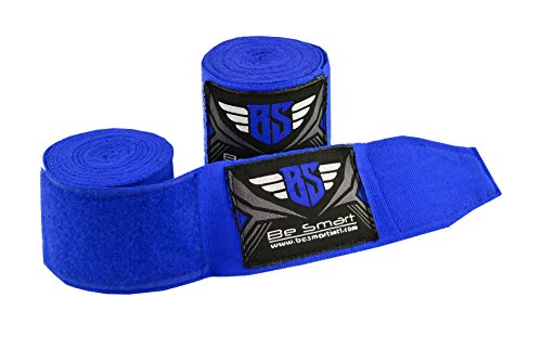 BeSmart Muay Thai - Vendas de boxeo para niños (2,5 m, 2,5 m), color azul