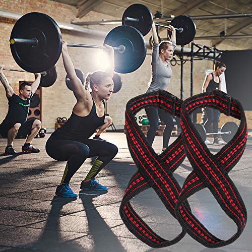 BESPORTBLE 1 par de Correas de Elevación en Forma de 8 para Muñequeras de Levantamiento de Pesas para Hombres Mujeres Correas de Peso Muerto (M) BESPORTBLE 1 par de Correas de Elevación en Forma de 8 para Muñequeras de Levantamiento de Pesas para Hombres Mujeres Correas de Peso Muerto (M)
