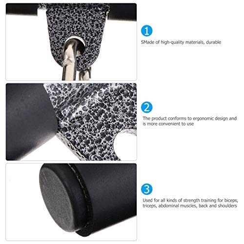 BESPORTBLE 1 Set de bricolaje rotativo barra recta Biceps accesorio de máquina de peso para el gimnasio en casa, color negro BESPORTBLE 1 Set de bricolaje rotativo barra recta Biceps accesorio de máquina de peso para el gimnasio en casa, color negro
