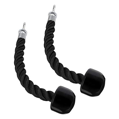 BESPORTBLE 2 Piezas Cuerdas de Tríceps Tirar hacia Abajo Agarre Único Mango Antideslizante Accesorio Cuerda Resistente Gimnasio Accesorio de Culturismo Suministros de Ejercicio BESPORTBLE 2 Piezas Cuerdas de Tríceps Tirar hacia Abajo Agarre Único Mango Antideslizante Accesorio Cuerda Resistente Gimnasio Accesorio de Culturismo Suministros de Ejercicio