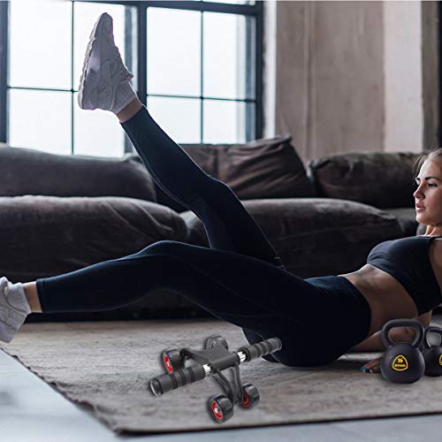 BESPORTBLE AB Roller Wheel Abdomen Training Roller Entrenamiento Abdominal Roller Ejercicio Home Gym Equipment for Home Ejercicio Fuerza Muscular